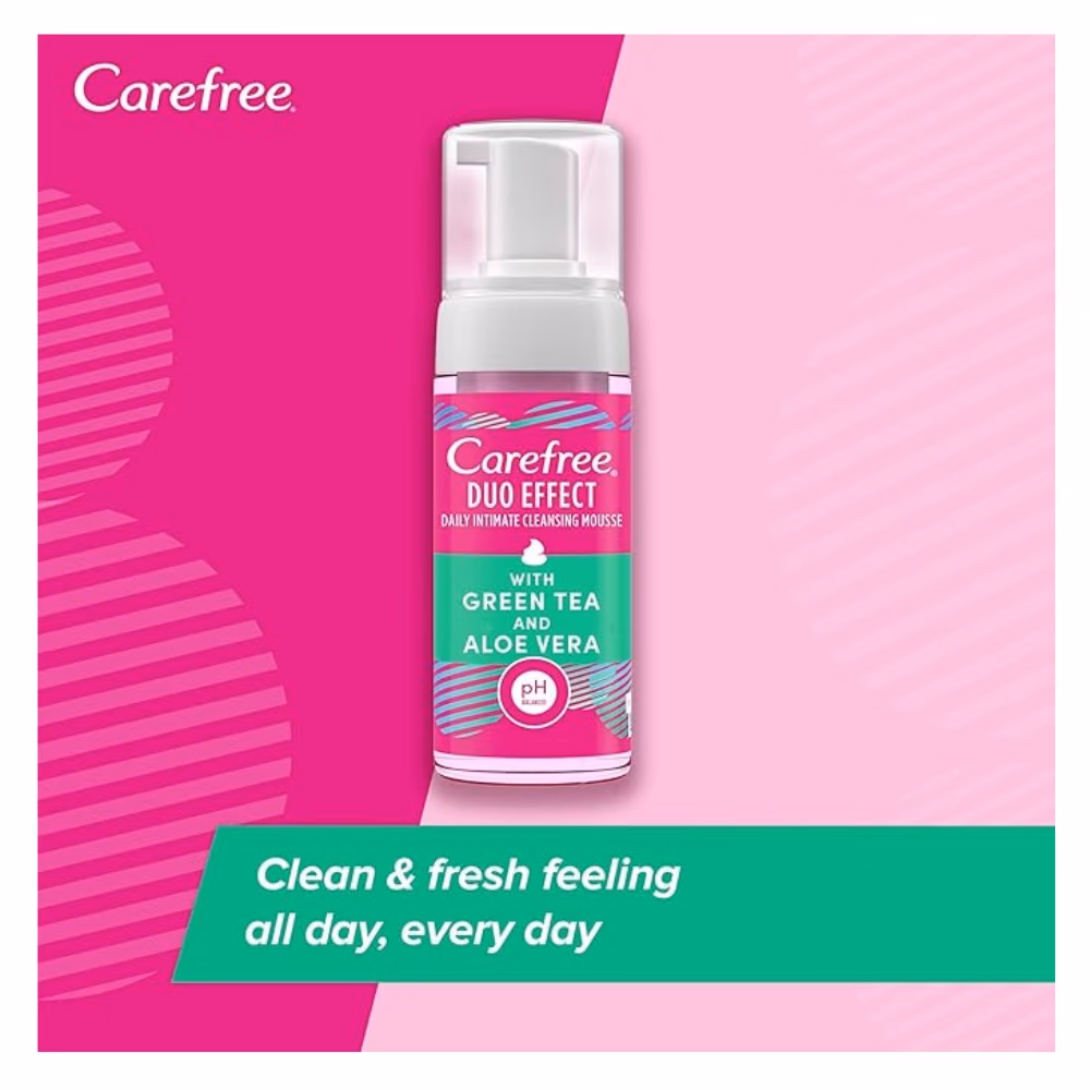 Carefree Duo Effect Intimate Cleansing Mousse 150ml 2