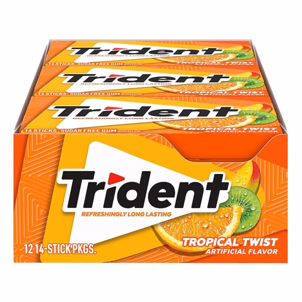Trident Chewing Gum Tropical Twist 14s  3