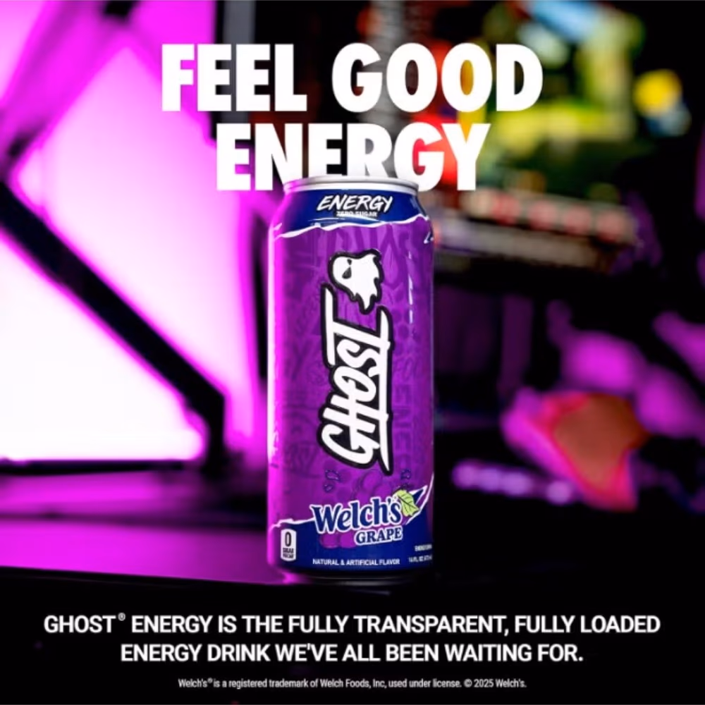 Ghost Energy RTD Welch’s Grape Flavor 473 ml  3