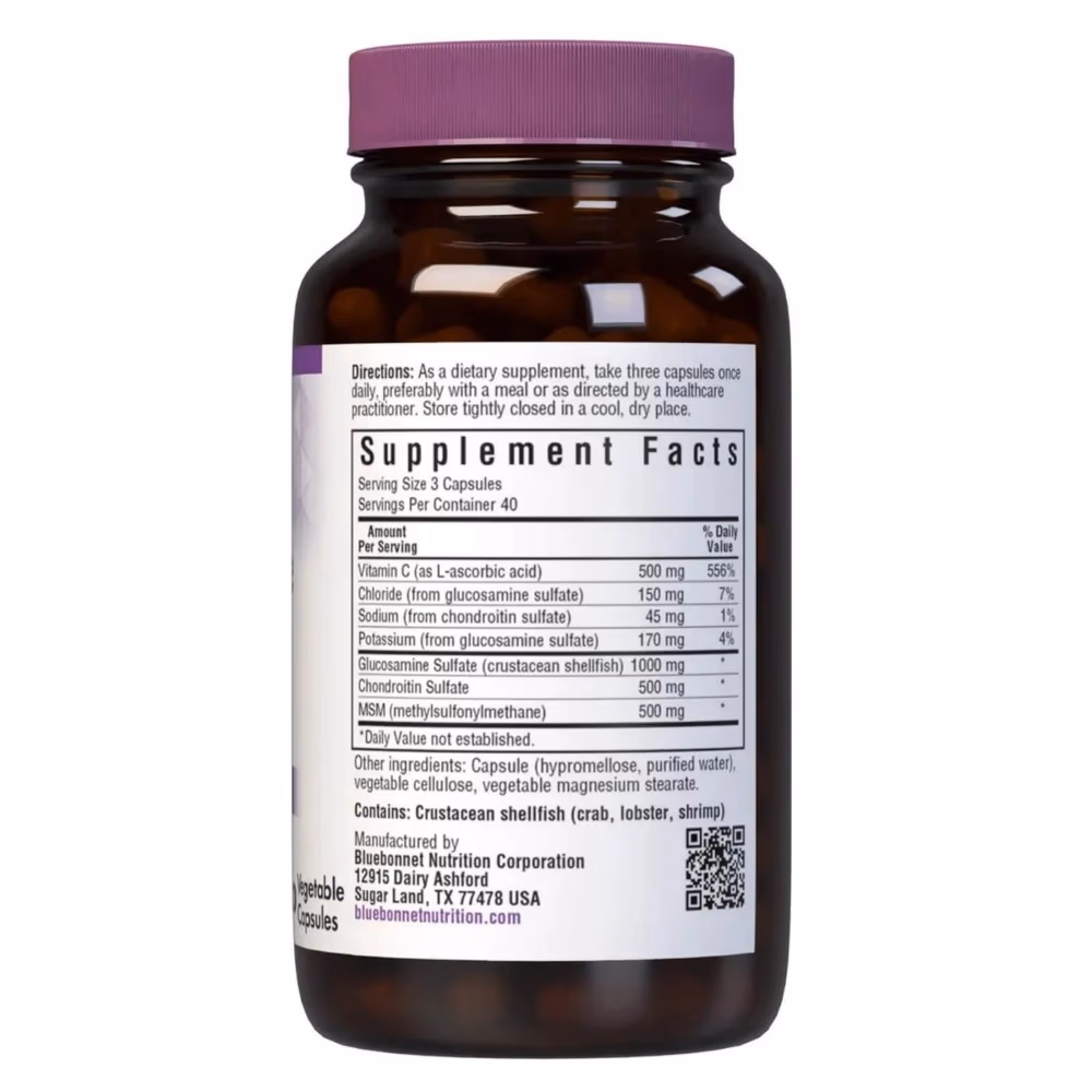 Bluebonnet Glucosamine + Chondroitin + MSM 120 Caps 2