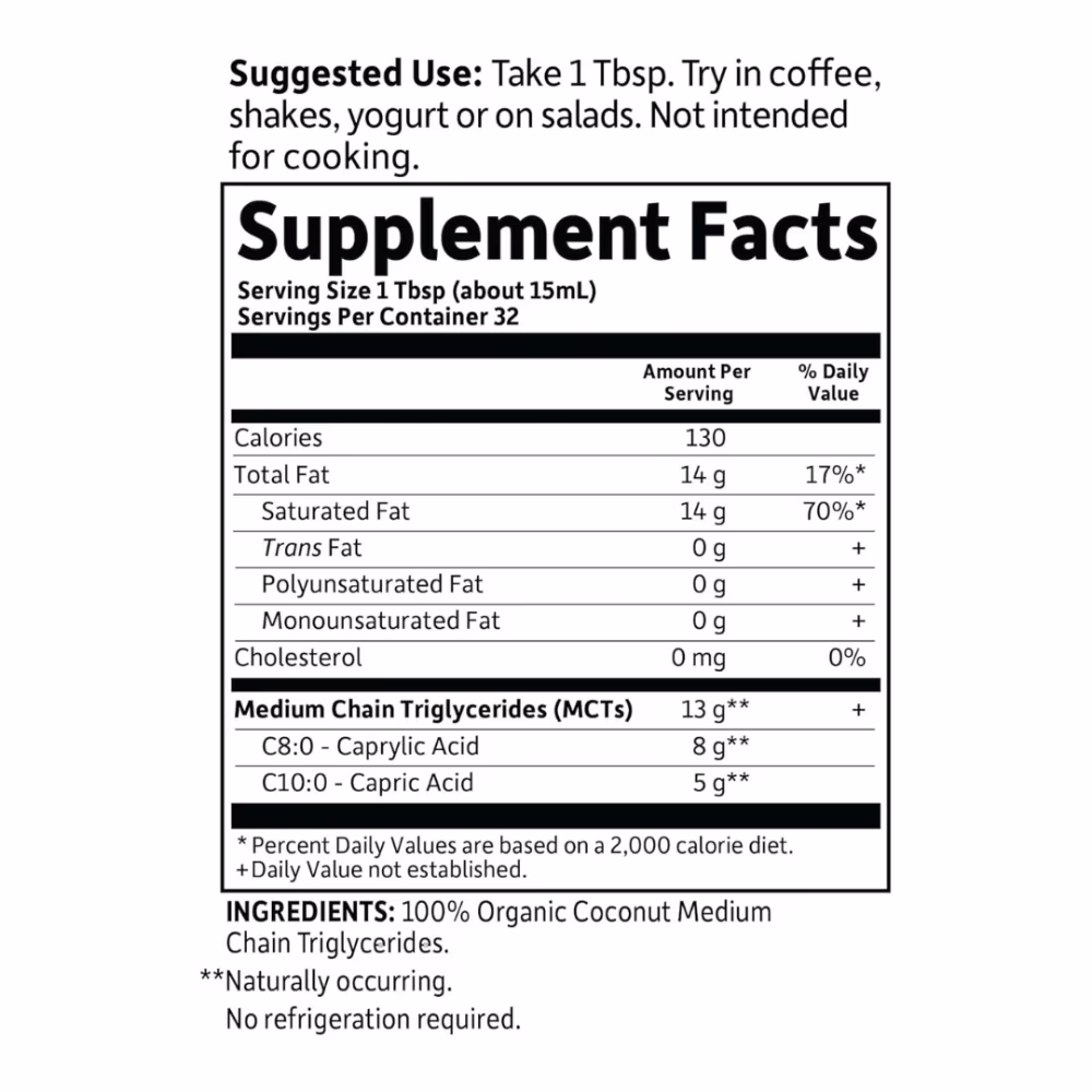 Garden of Life Dr. Formulated Brain Health Organic Coconut MCT Oil  2