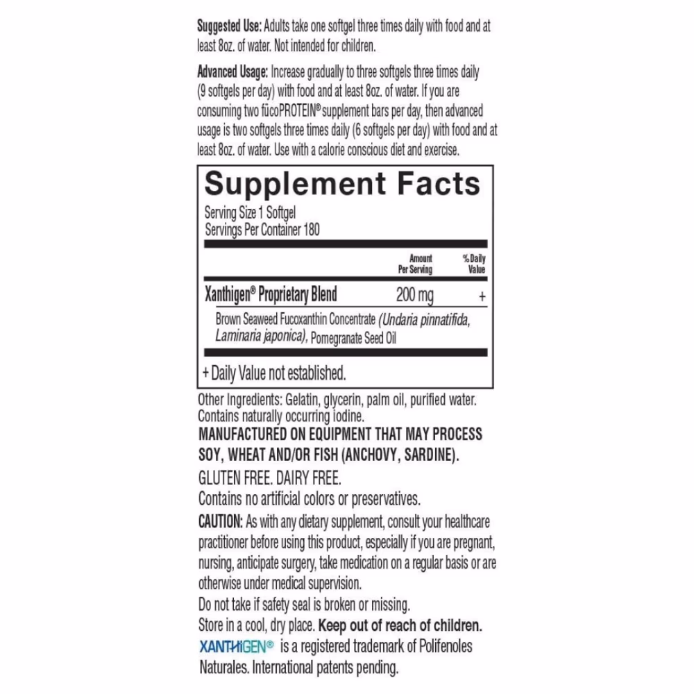 Garden of Life FucoThin Softgels 180s 2