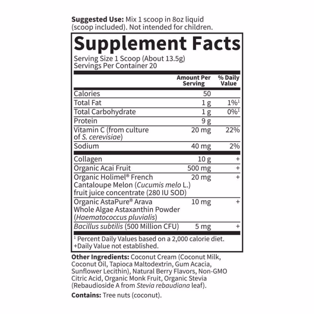 Garden of Life GF Collagen Super Beauty 270g Blueberry Acai 2