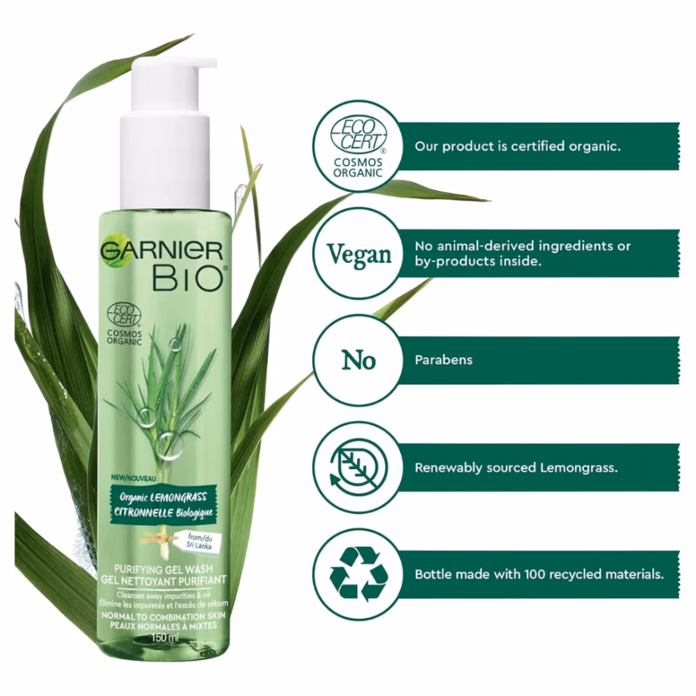 Garnier Bio Purifying Gel Wash 150ML 2