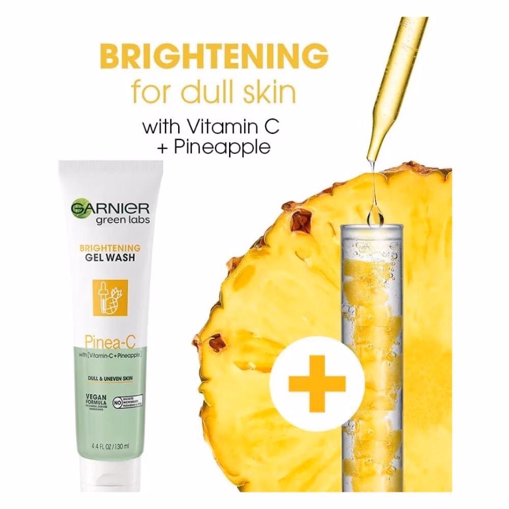 Garnier Pineapple C Brightening Gel Face Wash 130ML 3