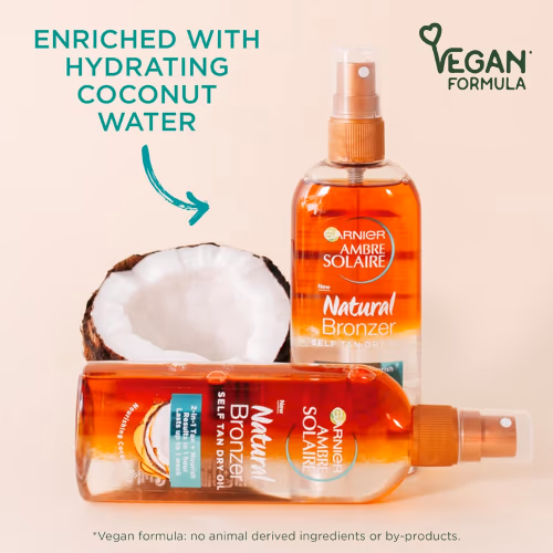 Garnier Natural Bronzer Self Tan Dry Oil 150ml 3