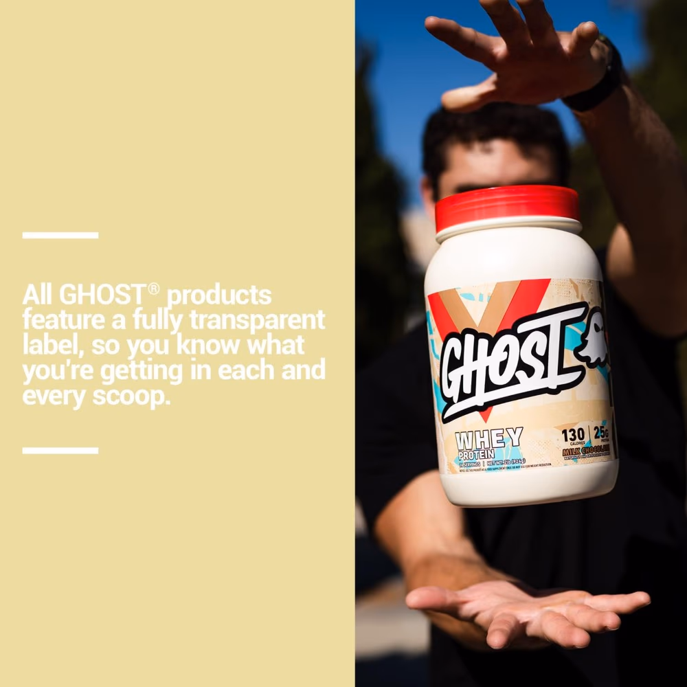 Ghost Whey Protein Powder Milk Chocolate – 28 Servings 4