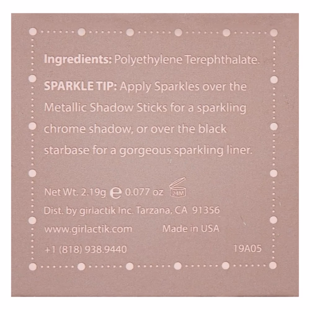 Girlactik Sparkles Mono Eyeshadow - Silver 3