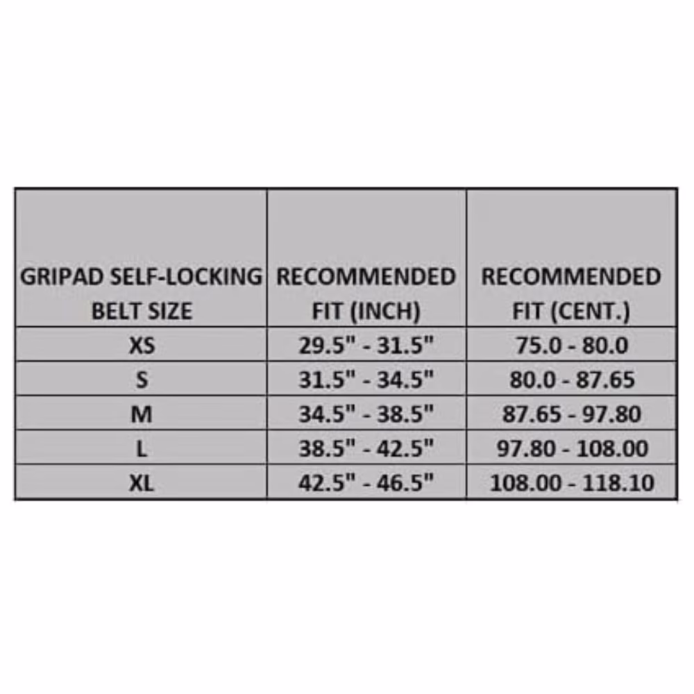 Gripad Leather Weightlifting Belt - Black and White - Extra Small 4