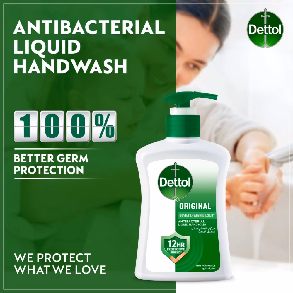 Dettol Original Hand Wash 200ml 4