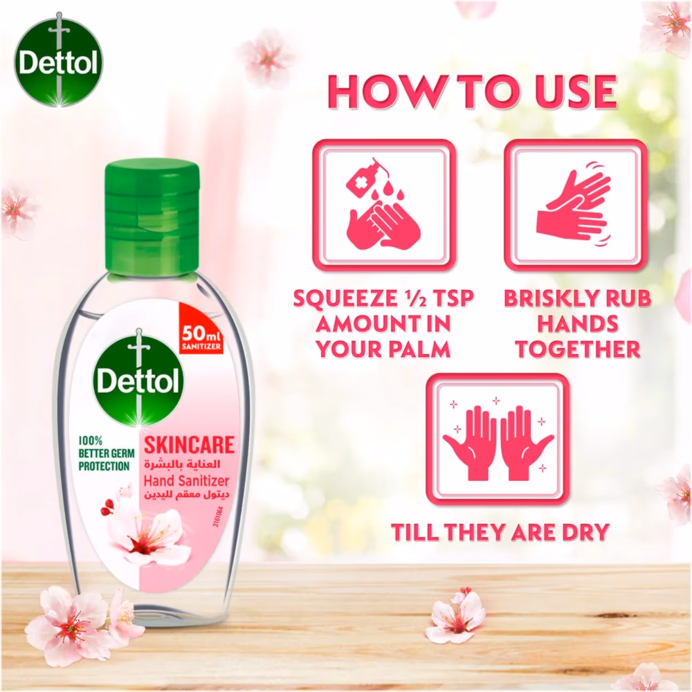 Dettol Skincare Hand Sanitizer 50ml 5