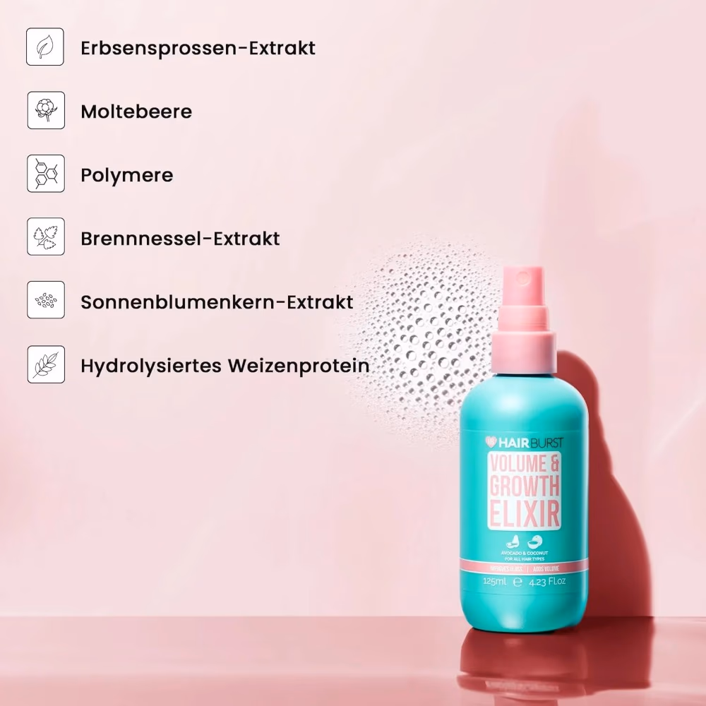 Hairburst Volume & Growth Elixir - Hair Strengthening & Thickening Serum - 125 Grams 4