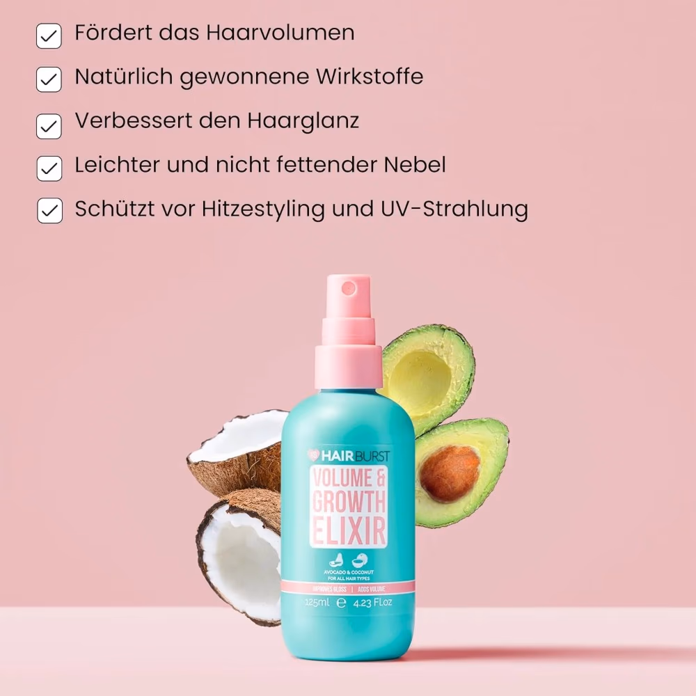 Hairburst Volume & Growth Elixir - Hair Strengthening & Thickening Serum - 125 Grams 5
