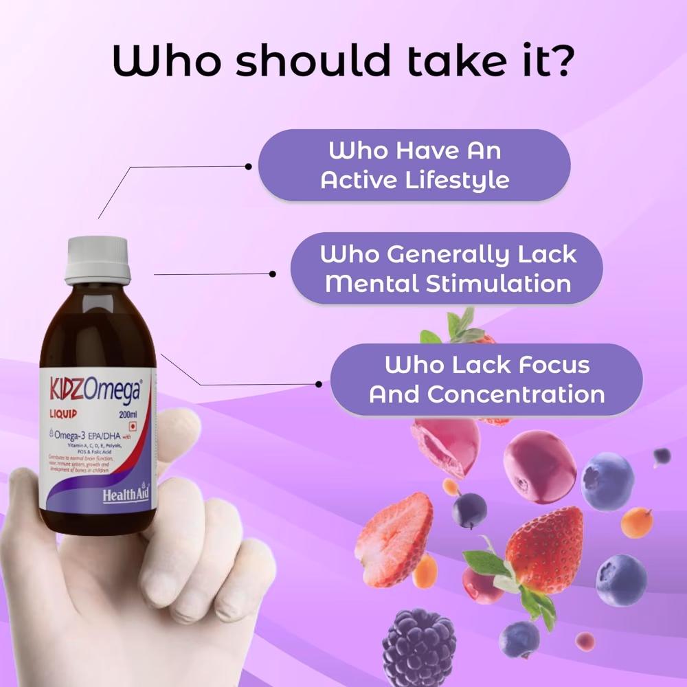 HealthAid Kidz Omega Liquid 200ml  5