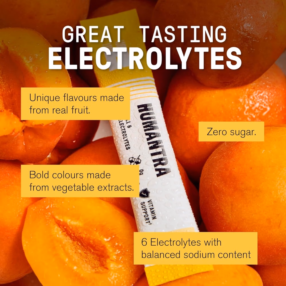 Humantra Electrolyte Powder Apricot- 20 Sachets 2