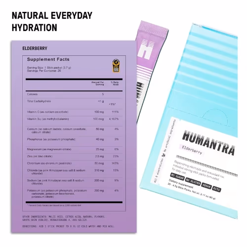 Humantra Electrolyte - Elderberry Flavor(20x4.5g Sachets) 3