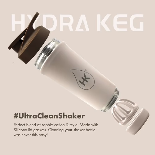 Hydrakeg A+ Stainless Steel Shaker – Brown (750ml) 2