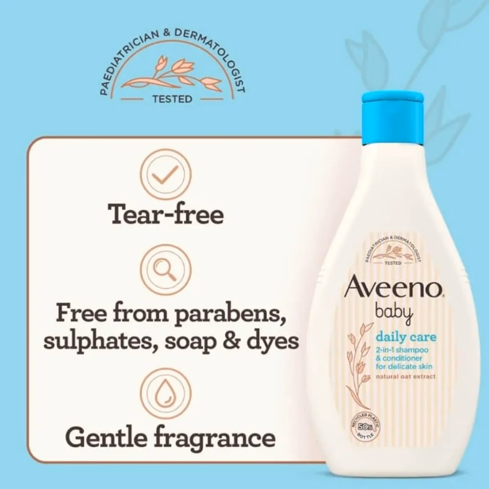Aveeno Baby Daily Care Natural Oats Shampoo & Conditioner 250ml 5