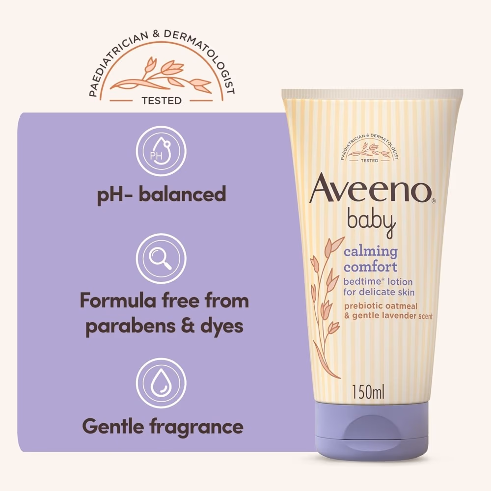 Aveeno Baby Calming Comfort Bedtime Lotion 150ml 3