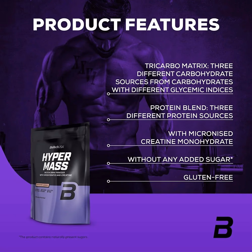 BioTechUSA Hyper Mass Cookies & Cream Flavor - 2270g 2