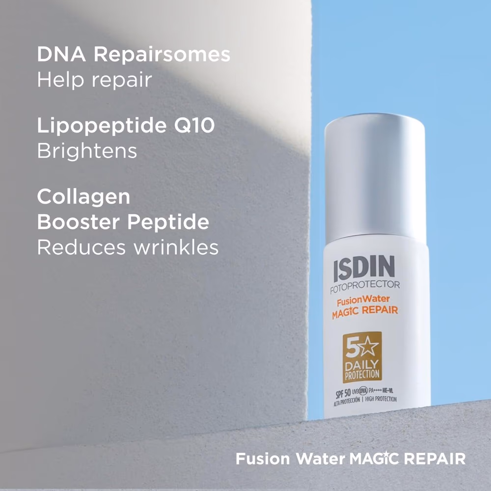 ISDIN Fotoprotector Fusion Water Magic Repair SPF 50 – 50ml  4