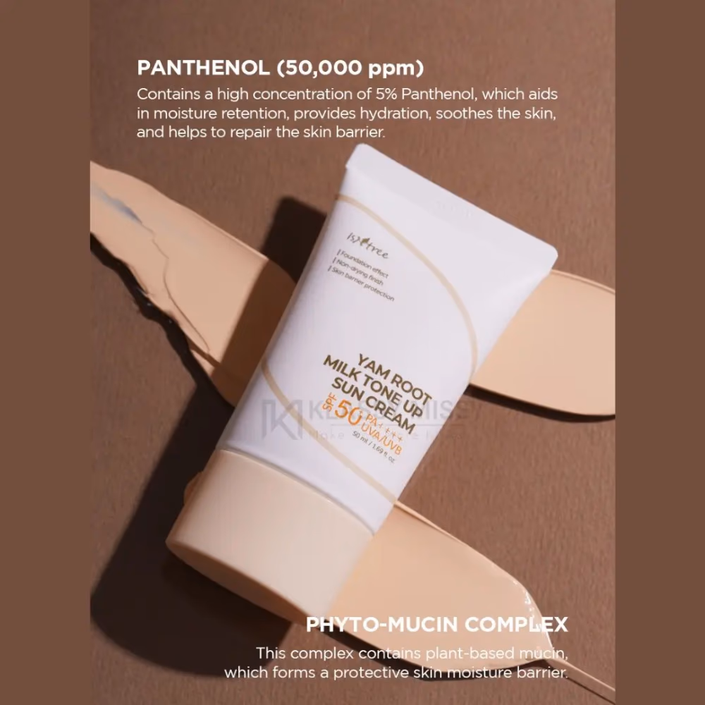 Isntree Yam Root Milk Tone Up Sun Cream SPF50+ 50ml 2