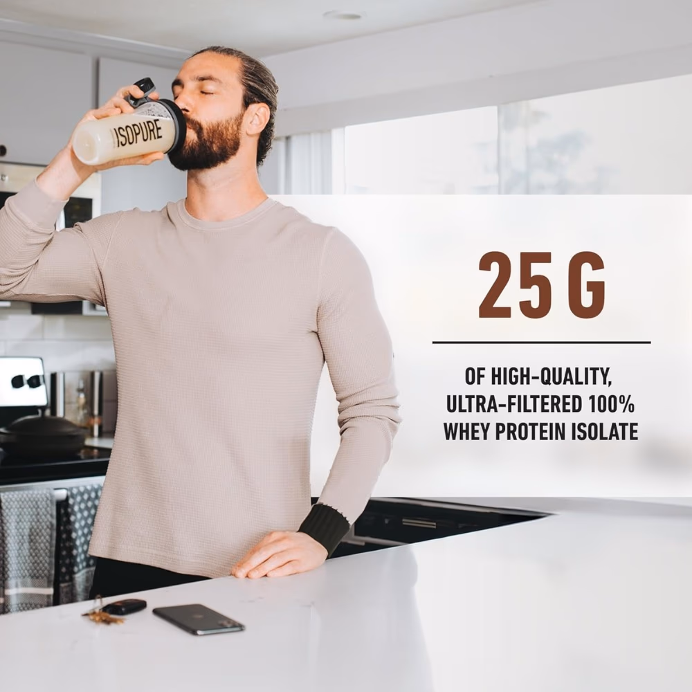 Isopure Zero Carb Protein, Dutch Chocolate, 3 LB 4