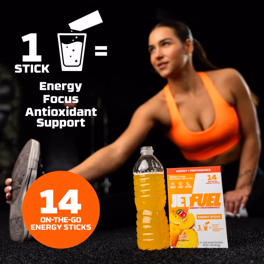 JetFuel Energy Sticks – Peach Mango 14 Sticks 2