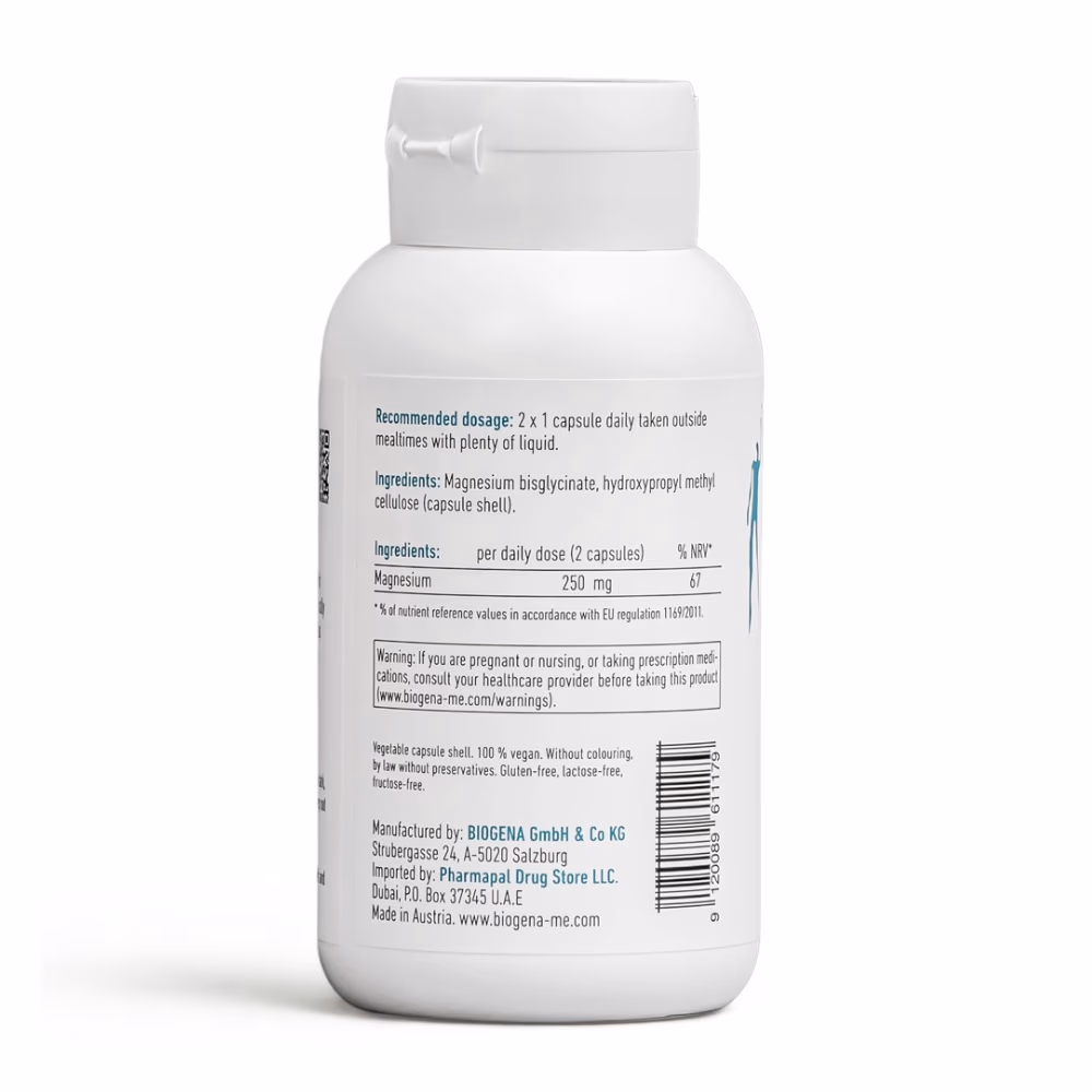 Biogena Magnesium Bisglycinate 125 90 Caps 2