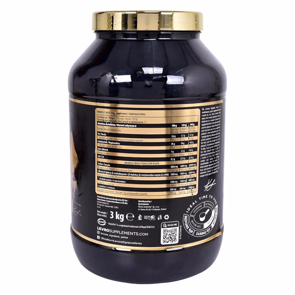 Kevin Levrone Anabolic Mass – Strawberry – 3kg  2