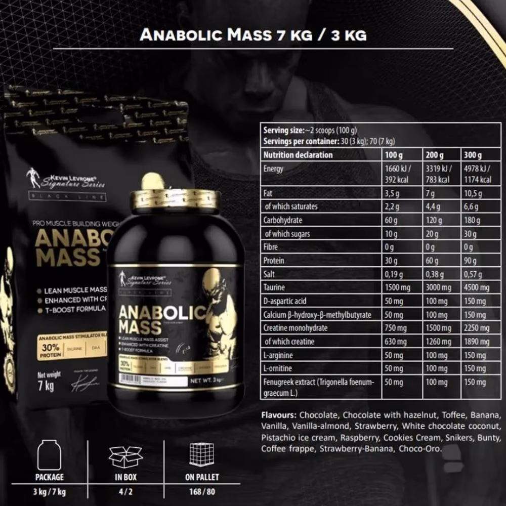 Kevin Levrone Anabolic Mass – Strawberry – 3kg  3