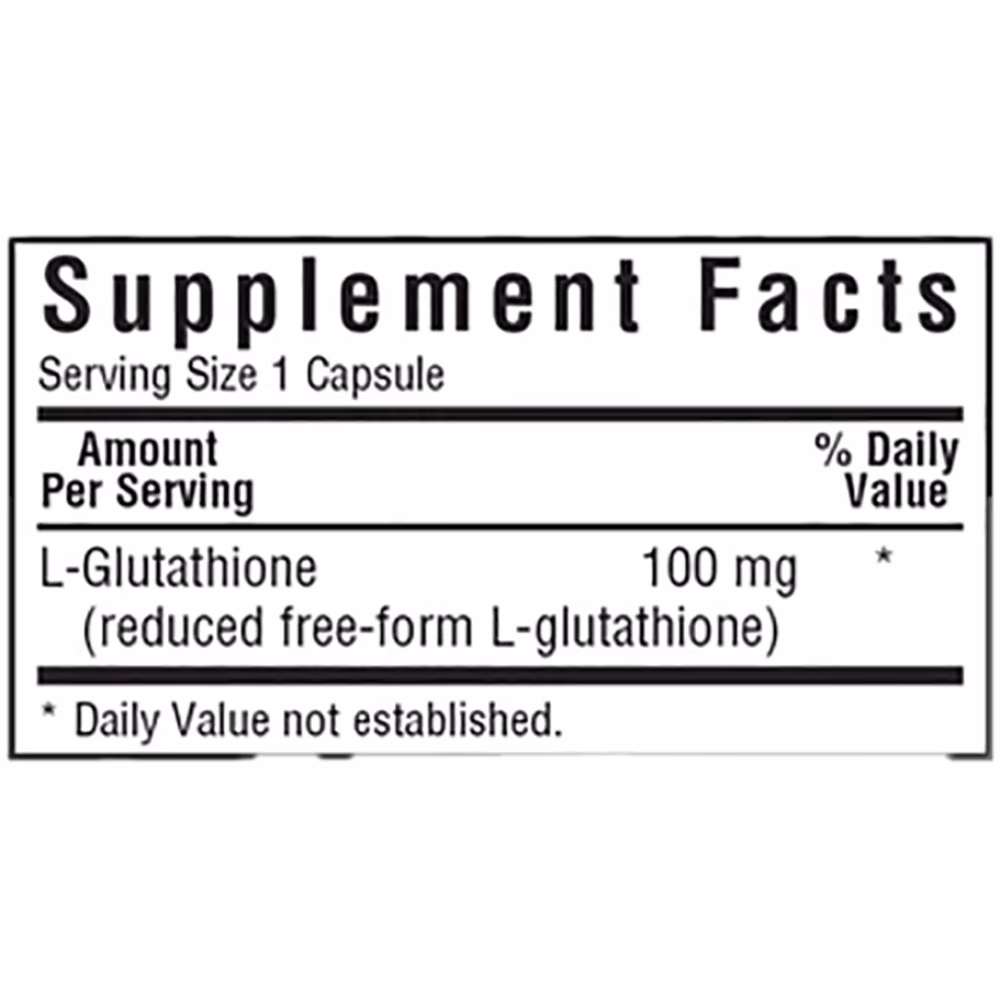 Bluebonnet L Glutathione 100mg 60s 2