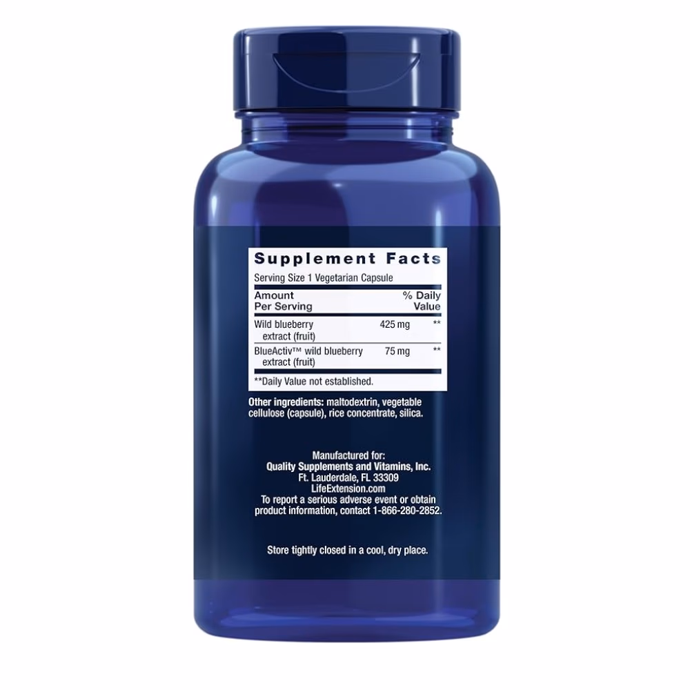 Life Extension Blueberry Extract Capsules - 60 Capsules 2