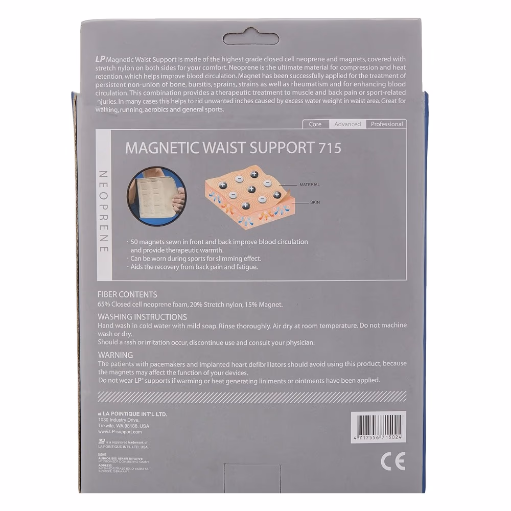 LP 715 Magnetic Waist Support | Back Pain Relief & Lumbar Brace with Magnets 2
