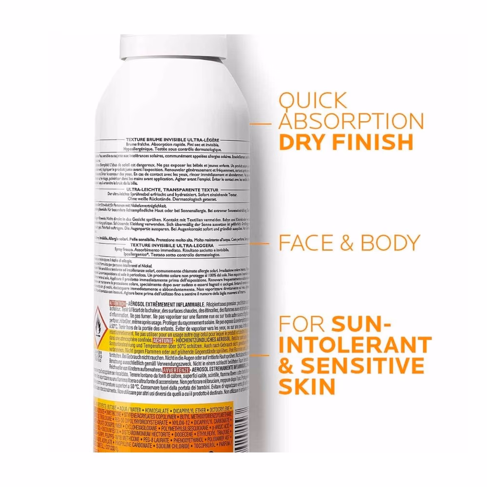 La Roche-Posay Anthelios Ultra-Light Body Mist SPF50 200ml  2