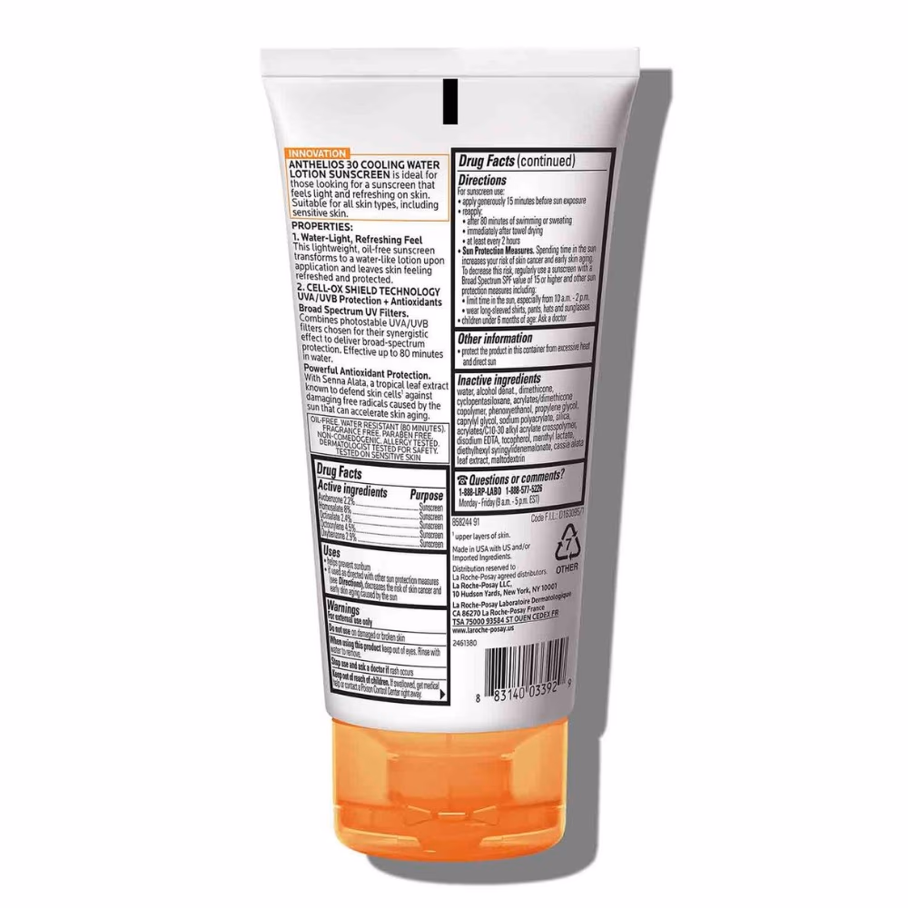 La Roche-Posay Anthelios Cooling Water Sunscreen Lotion SPF 30 150ml 3