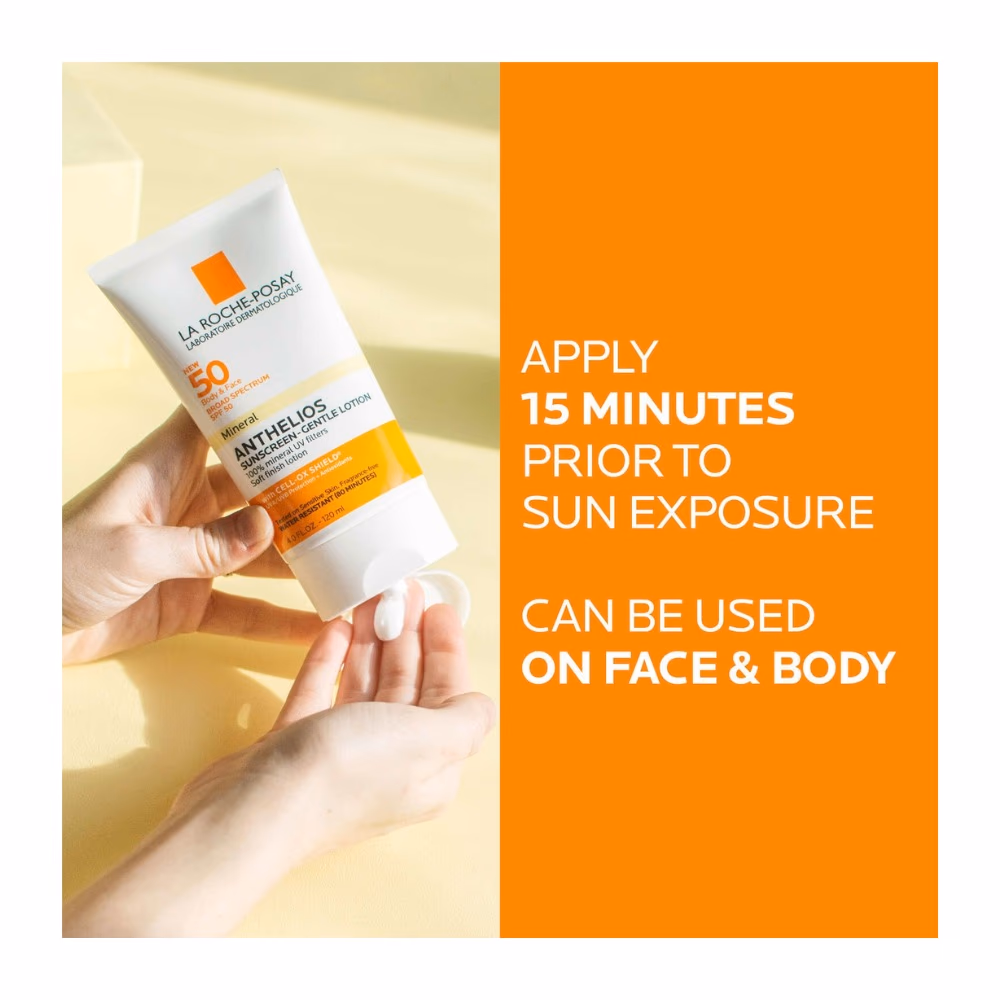 La Roche-Posay Anthelios Mineral Sunscreen SPF 50 (120ml) – Broad-Spectrum UV Protection for Sensitive Skin 4