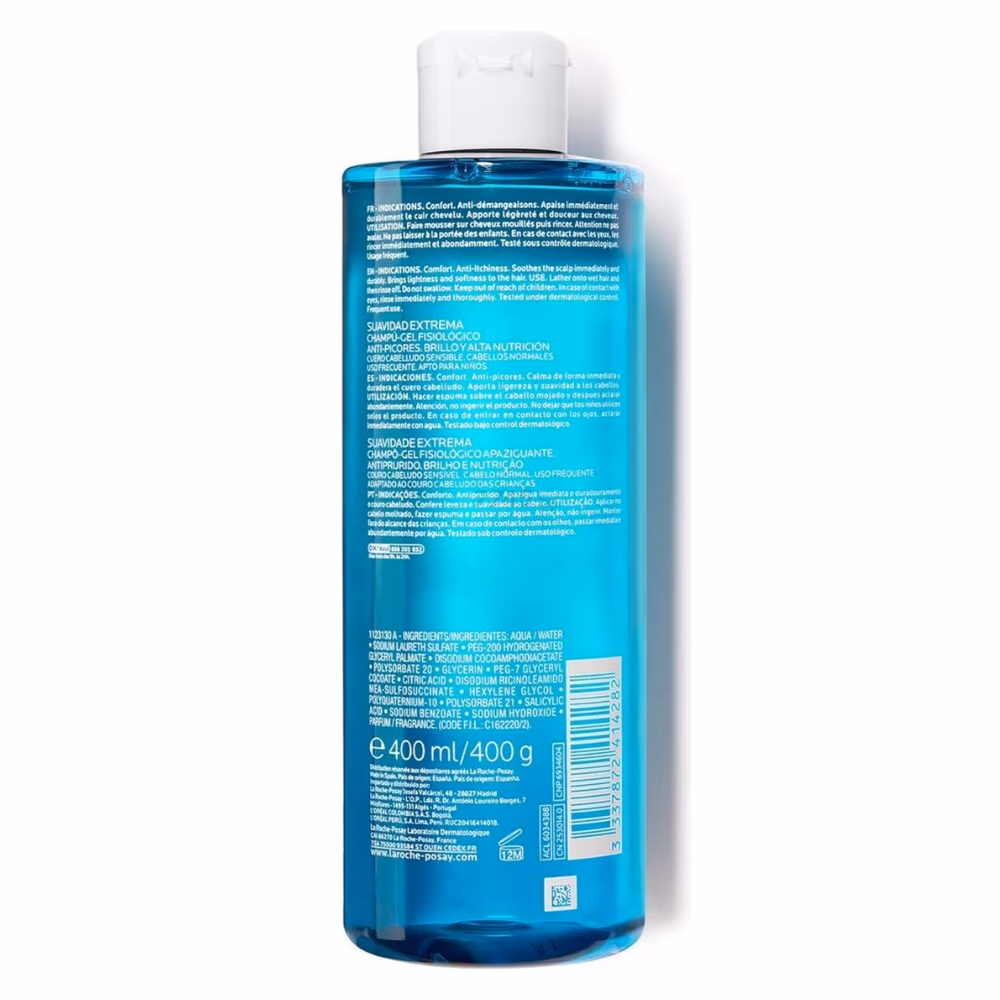 La Roche-Posay Kerium Extra Gentle Gel Shampoo (400ml) 2