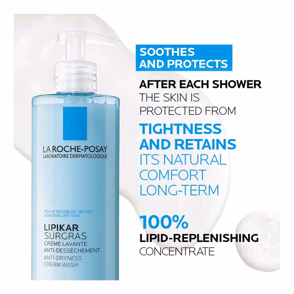 La Roche‑Posay Lipikar Surgras Anti Dryness Cream Wash 400 ml 3