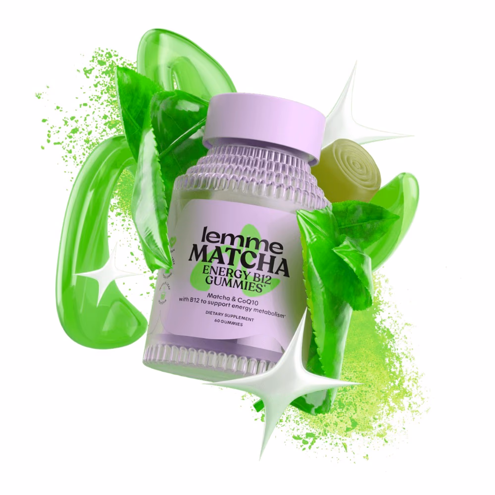 Lemme Matcha Energy B12 Gummies | Vegan, Non-GMO, Matcha Latte Flavor (60 Count) 2