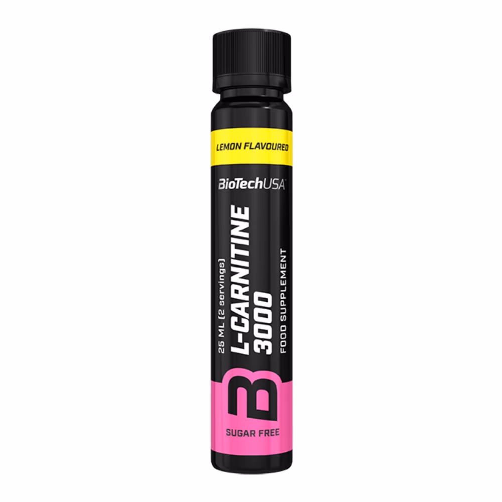 BioTechUSA L-Carnitine 3000 Lemon Shot 20s: Convenient High-Dose L-Carnitine for Fat Metabolism & Energy 3