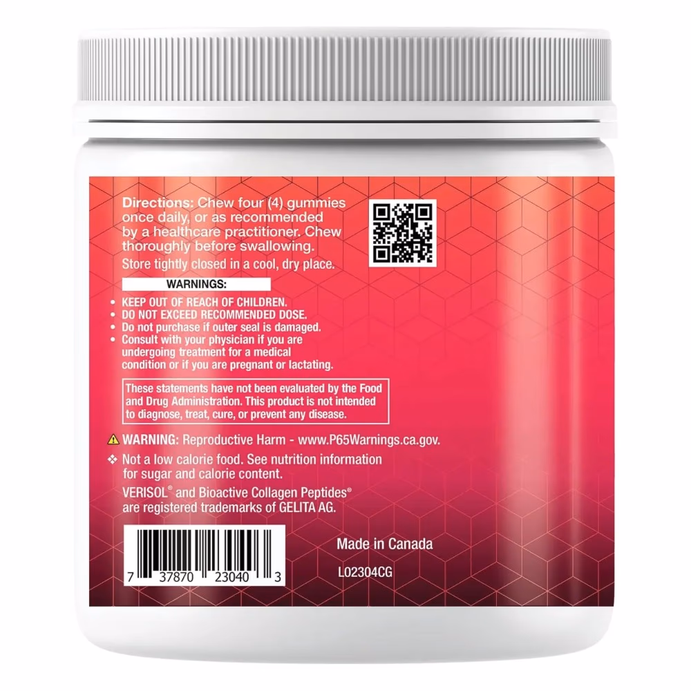 Life Extension Gummy Science Youthful Collagen Cherry Flavor 80 Gummies 2