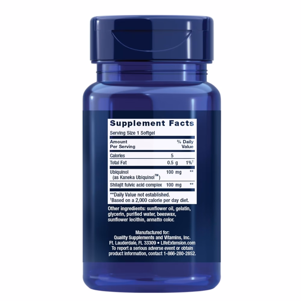 Life Extension Super Ubiquinol CoQ10 100mg 30 Softgels 2