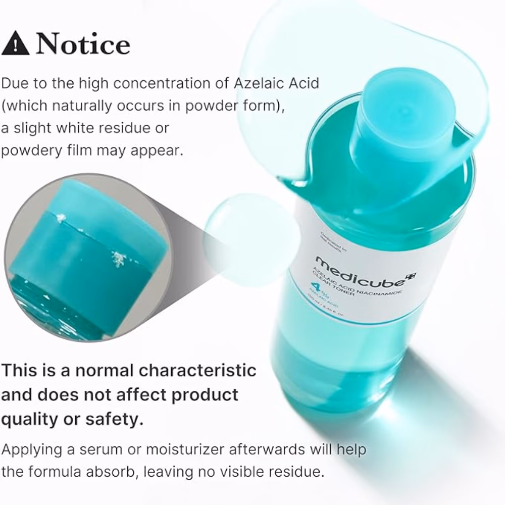 Medicube 4% Azelaic Niacinamide Clear Toner 250ml 2