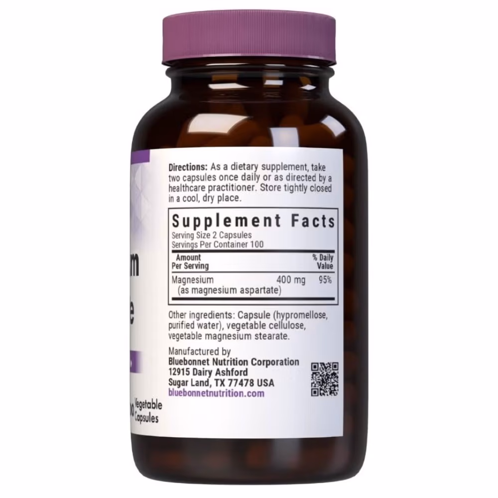 Bluebonnet Magnesium Aspartate 100 Capsules 2