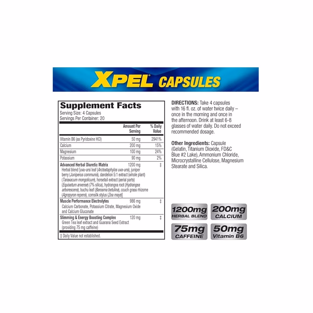 MHP Xpel Diuretic Capsules 80s 2