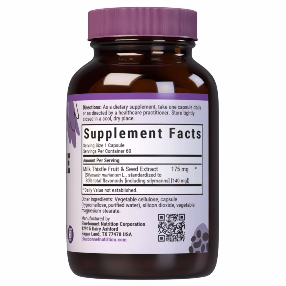 Bluebonnet Milk Thistle Extract 175mg 60 Caps 2