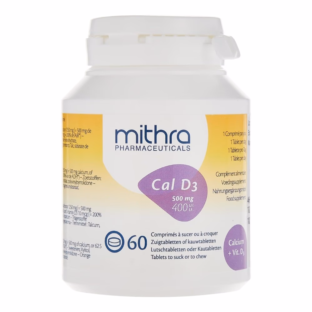 Mithra Cal D3 500mg Chewable Tablets 60s 2