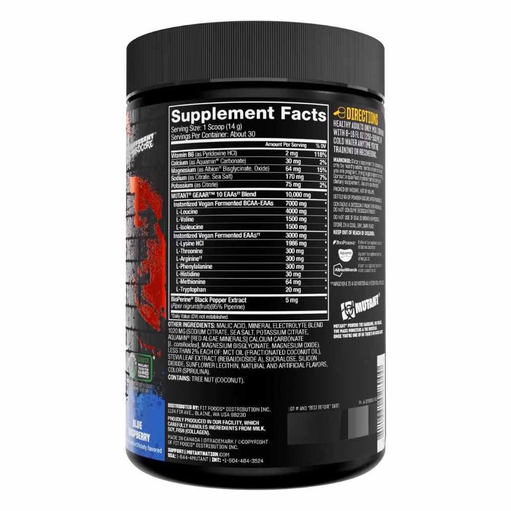 Mutant GEAAR EAA Blue Raspberry 400g 2