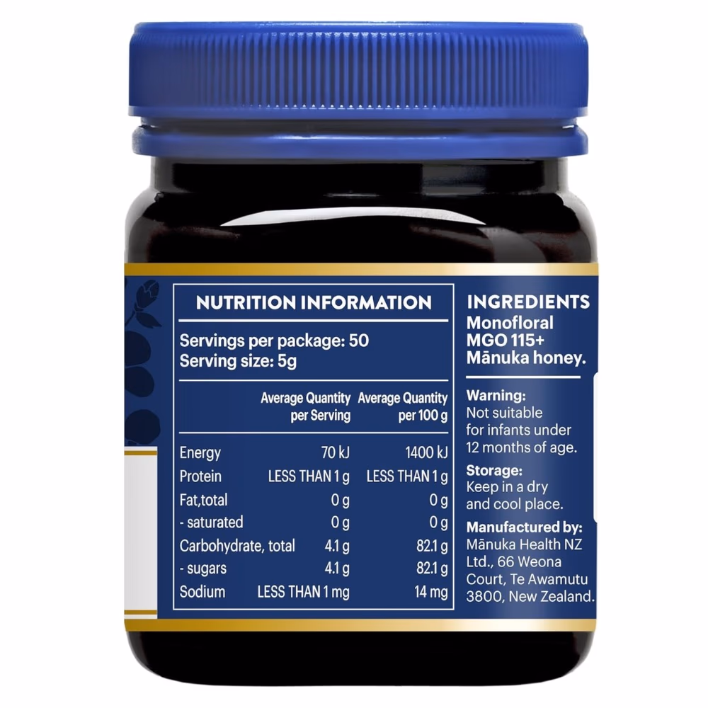 Manuka Health Manuka Honey MGO 115+ 250g 3